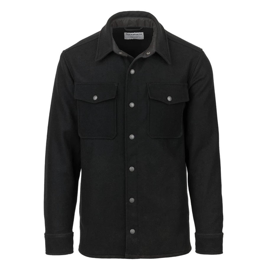 DUCKWORTH Men's Snowcrest Shirt Jacket - Water-Resistant Outdoor Flannel Shirt for Men