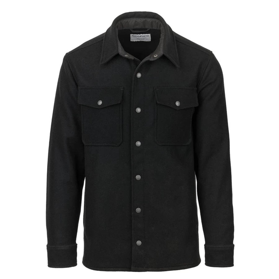 DUCKWORTH Men's Snowcrest Shirt Jacket - Lightweight Water-Resistant Outdoor Flannel Shirt for Men